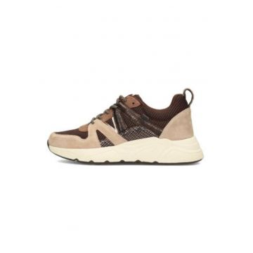 Pantofi sport din plasa si material sintetic cu sireturi Carocel