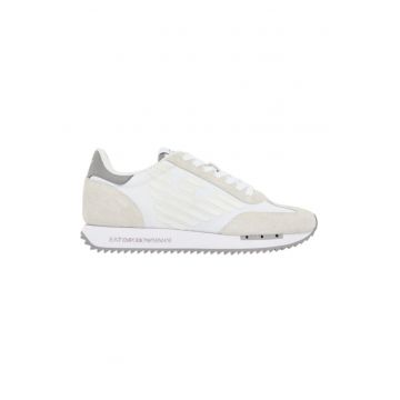 Pantofi sport  EA7 Black&White Vintage 62420 - Alb/Bej