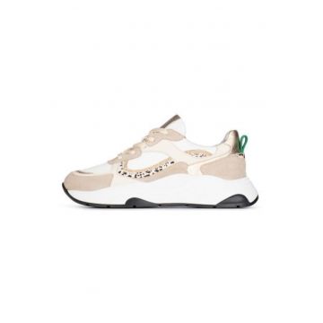 Pantofi sport Iva din piele intoarsa si textil