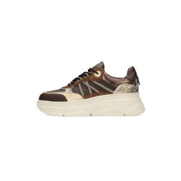 Pantofi sport Jana din piele cu sireturi