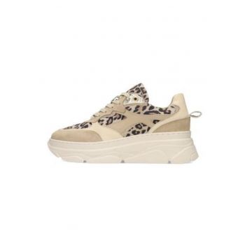 Pantofi sport Jana din piele intoarsa cu animal print