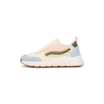 Pantofi sport low-cut cu detalii animal print Carocel