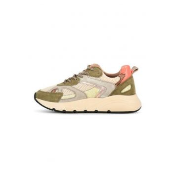Pantofi sport low-cut cu model si sireturi