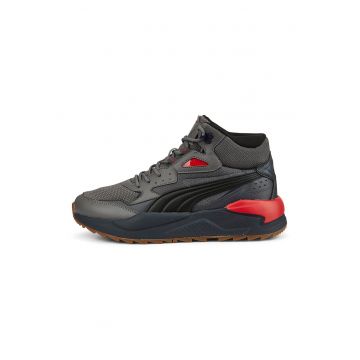 Pantofi sport mid-high de piele ecologica X-Ray Speed - Gri inchis