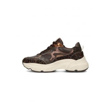Pantofi sport Tokio din piele cu accente metalice