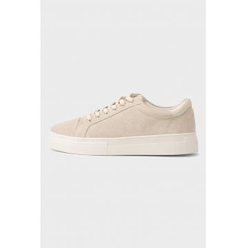 Pantofi sport uni de piele intoarsa Zoe