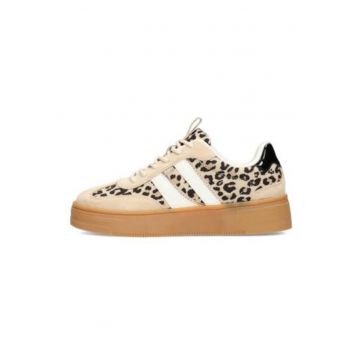Pantofi sport wedge cu animal print Lilly