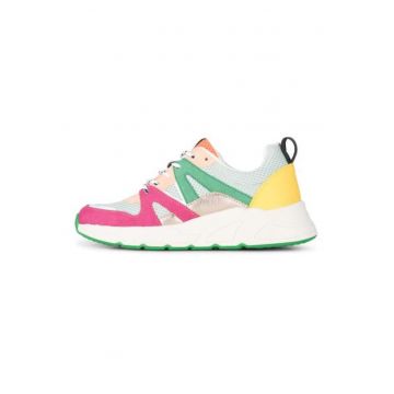 Pantofi sport wedge cu aspect colorblock Carocel