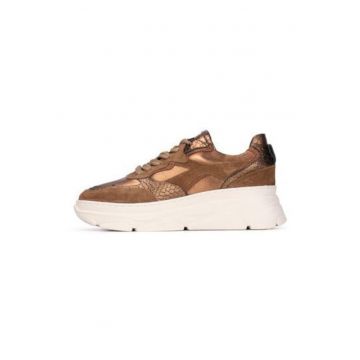 Pantofi sport wedge cu garnituri din piele intoarsa Jana