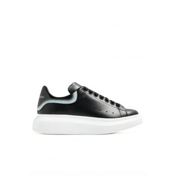 Sneakers barbati -  Oversized Faded Heel - Negru/Argintiu