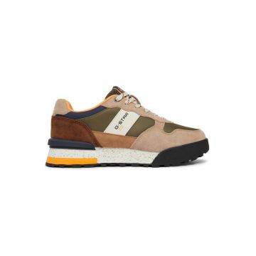 Tenisi barbati -  piele naturala - bej - interior textil