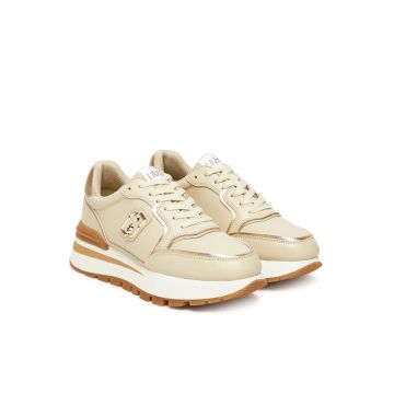 Adidasi  Rope S3815 - piele naturala - auriu