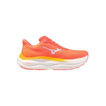 Pantofi alergare dama  Wave Sky 9 FW 2025 - Alb/Rosu corai