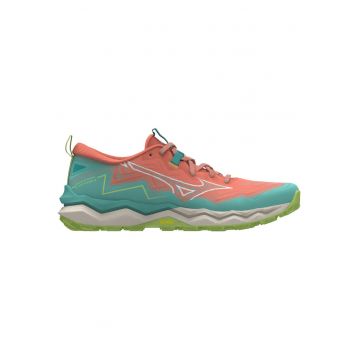 Pantofi alergare trail dama  Wave Daichi 9 FW 2025 - Verde/Portocaliu