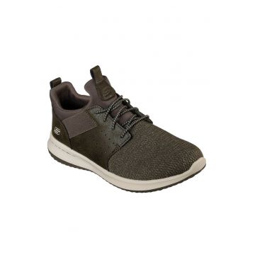 Pantofi casual - Barbati -  delson- camben - Negru - Verde masliniu