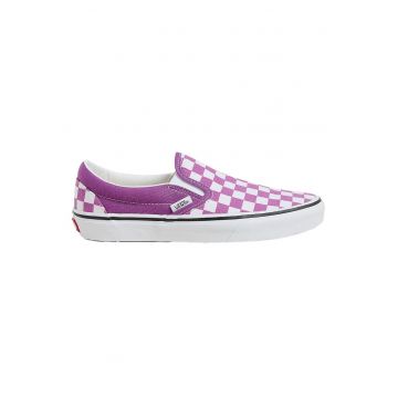 Pantofi slip-on cu imprimeu in carouri