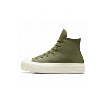 Pantofi sport Chuck Taylor All Star Lift din piele cu inchidere cu siret