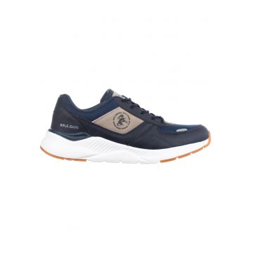 Pantofi sport cu detalii din piele