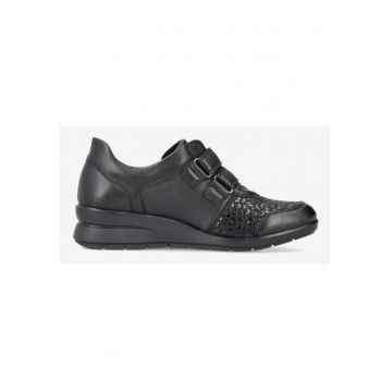 Pantofi sport cu talpa wedge si inchidere velcro