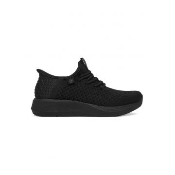 Pantofi sport dama  negru - plasa - sistem inchidere siret - confortabili