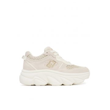 Pantofi sport dama Steffy -  piele naturala - bej