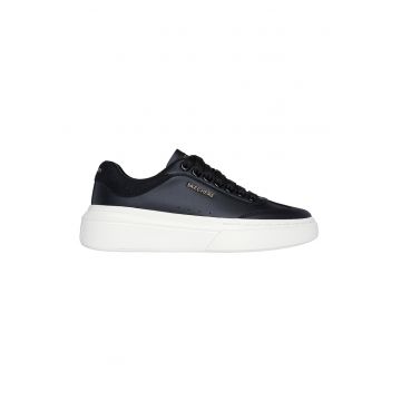 Pantofi sport de piele ecologica si piele intoarsa Cordova Cldwqfassic Best - Alb - Negru