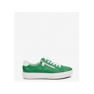 Pantofi sport din piele cu detaliu logo discret -