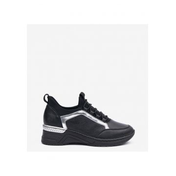 Pantofi sport din piele cu talpa wedge