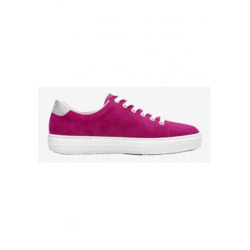 Pantofi sport din piele intoarsa cu fermoar lateral