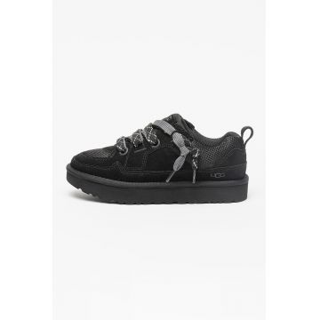Pantofi sport din piele intoarsa si plasa Lo Lowmel - Negru