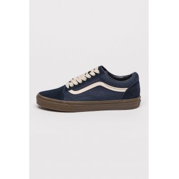 Pantofi sport Heavy de panza cu garnituri de piele intoarsa - Albastru inchis
