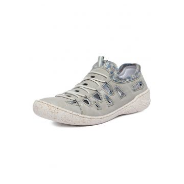 Pantofi sport pentru dama -  gri - piele naturala