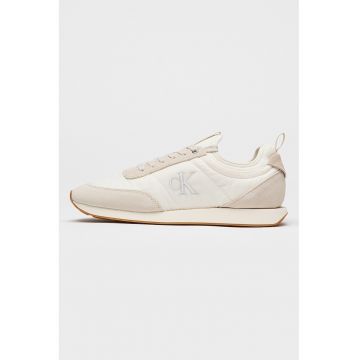 Pantofi sport Retro Runnerl ow cut - Alb murdar