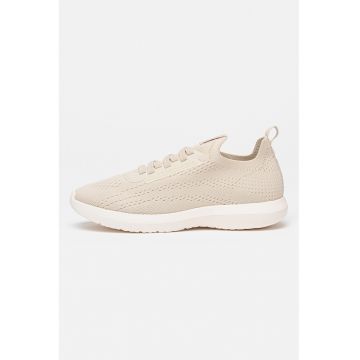 Pantofi sport slip-on cu aspect tricotat - Bej deschis