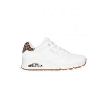Pantofi sport wedge Uno Jungle Nite - Alb