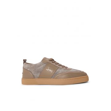 Sneakers barbati -  Retero - Gri/Bej