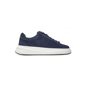 Tenisi barbati -  Blue FMTLBA SUE12 - piele naturala - culoare albastra -