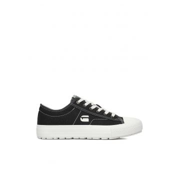 Tenisi dama G-Star Raw - textil - Alb/Negru