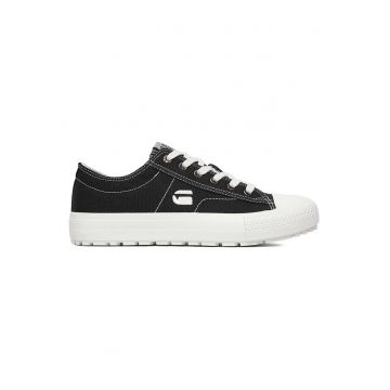 Tenisi dama G-Star Raw - textil - Alb/Negru