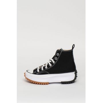 Tenisi inalti unisex cu talpa flatform Run Star Hike - Negru/Alb optic