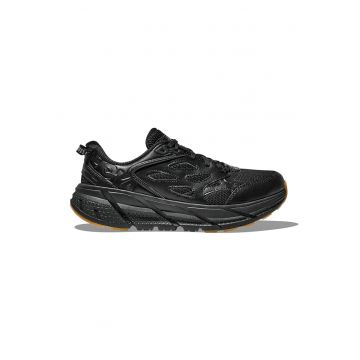 Pantofi cu insertii de piele pentru alergare Clifton L Athletics - Negru
