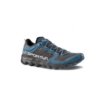 Pantofi Helios III din material textil pentru alergare - Negru/Albastru inchis