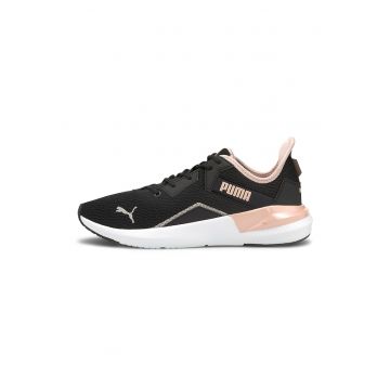 Pantofi low-top din plasa pentru antrenament Platinum Shimmer - Negru/Roz