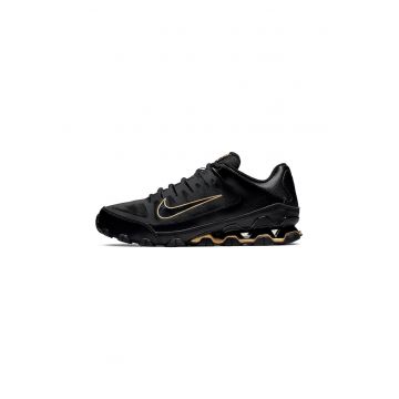 Pantofi Reax 8 TR cu insertii de piele pentru fitness - Negru/Portocaliu pal
