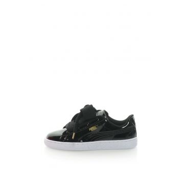 Pantofi sport cu aspect lacuit Basket Heart