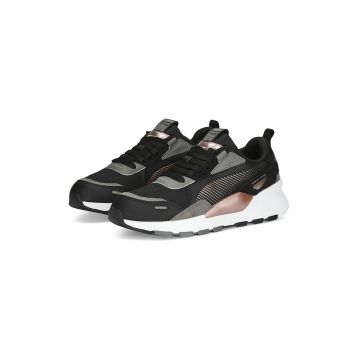 Pantofi sport cu garnituri de piele intorsa RS 3.0 - Roz prafuit - Gri inchis - Negru - 3.5