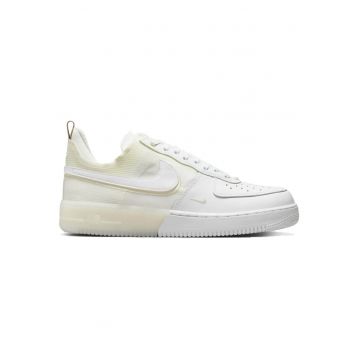 Pantofi sport cu garnituri din piele Air Force 1 React 1.5 - Alb