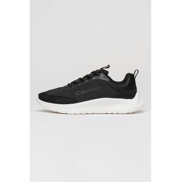 Pantofi sport cu insertii de piele intoarsa