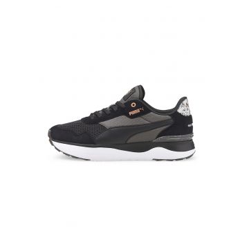 Pantofi sport cu insertii de plasa R78 Voyage Better - Negru/Gri antracit