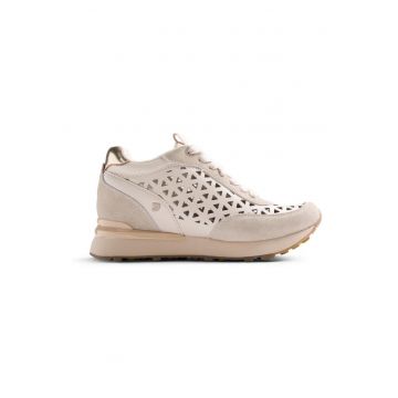 Pantofi sport cu platforma wedge ascunsa Muranga - Bej deschis